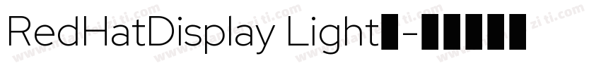 RedHatDisplay Light◆字体转换